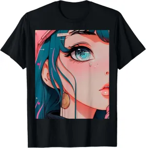 Anime Girl Vaporwave Egirl Aesthetic Japanese Otaku T-Shirt
