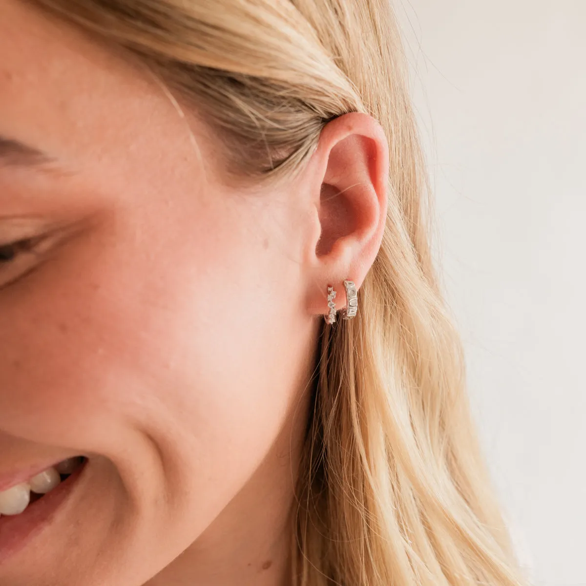Capricorn Huggie Hoop Earrings