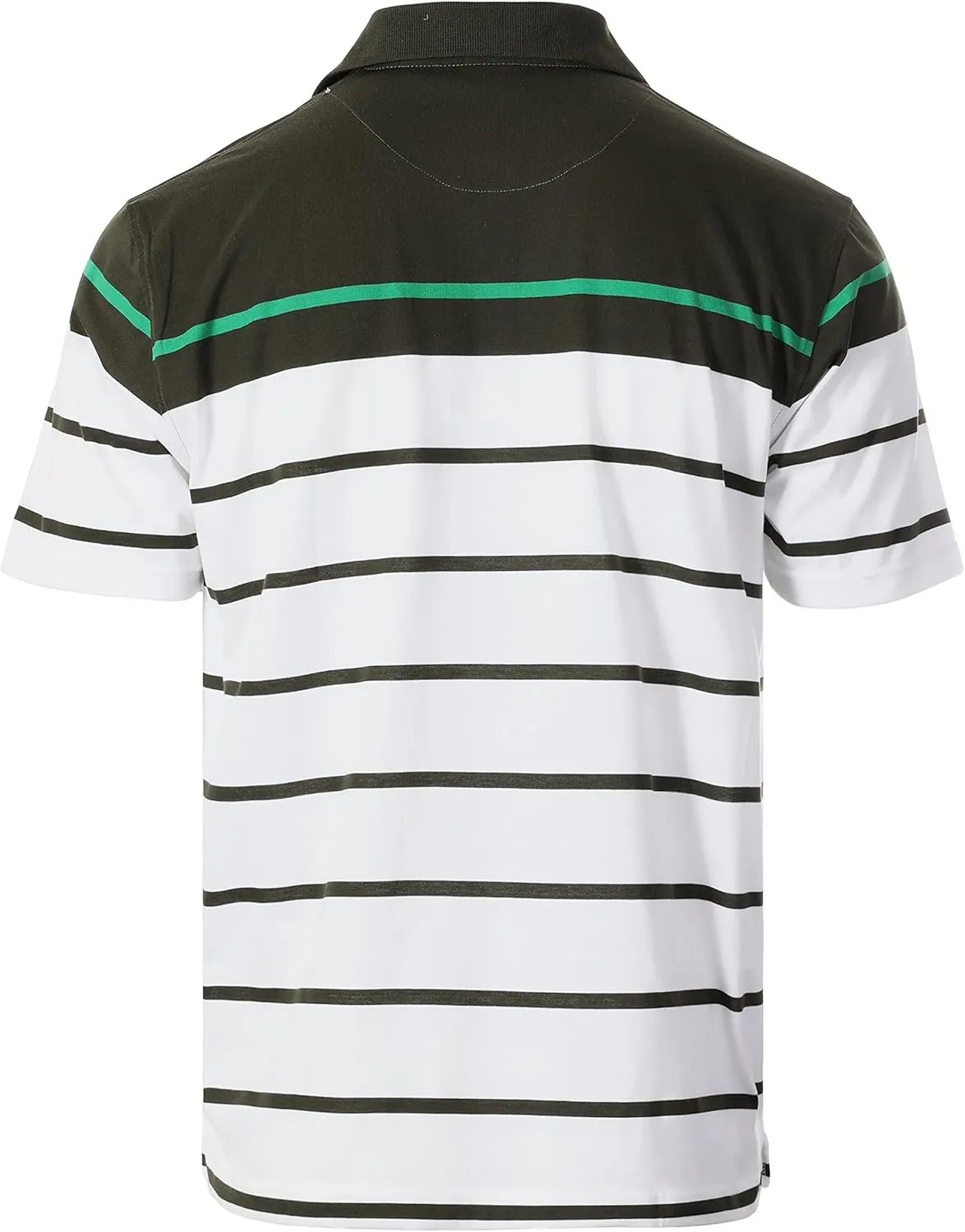 Gioberti Mens Single Stripe Polo Shirt with Pocket