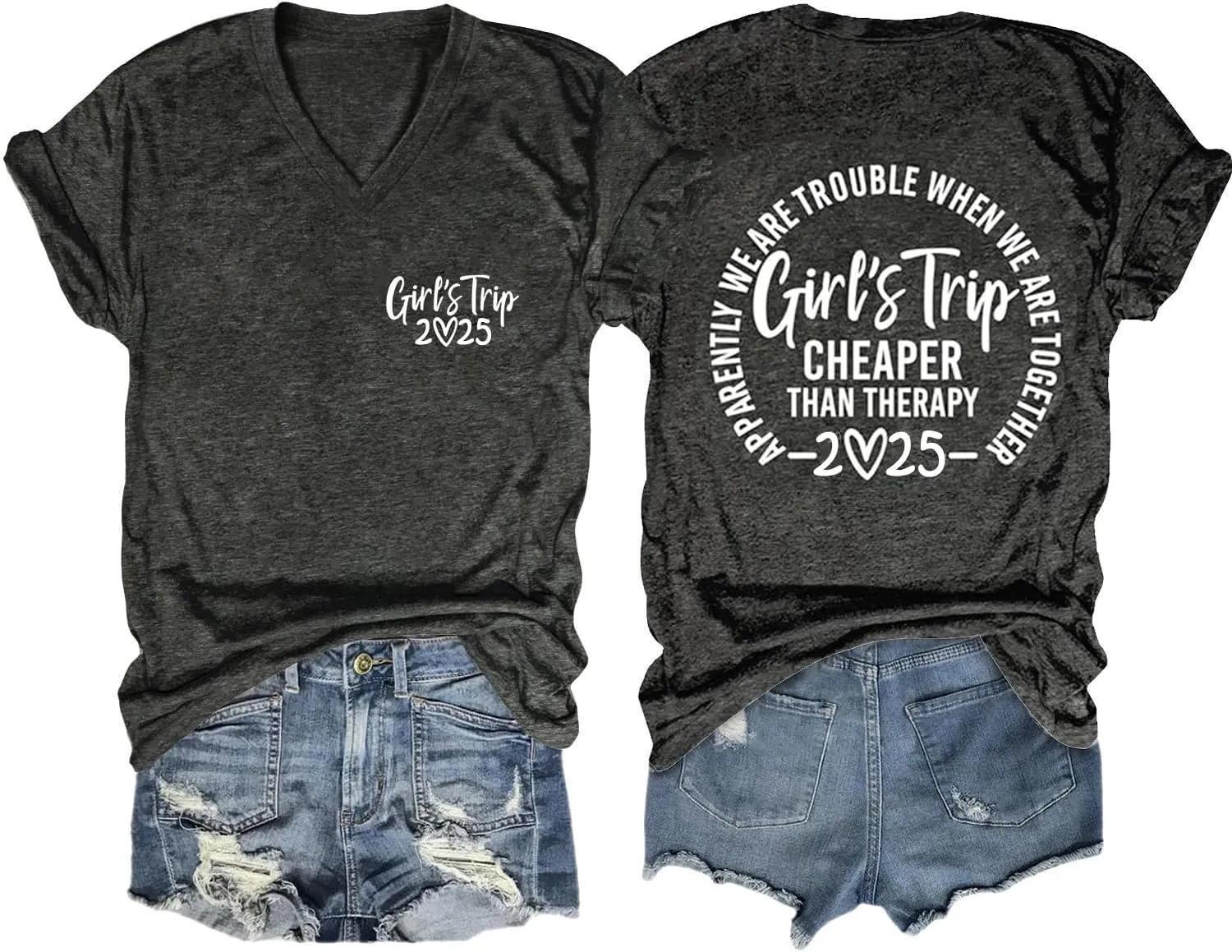 Girls Trip Shirts for Women Tshirt Besties Travel Graphic Tee 2025 Novelty Summer Vacation Beach Hawaii Top