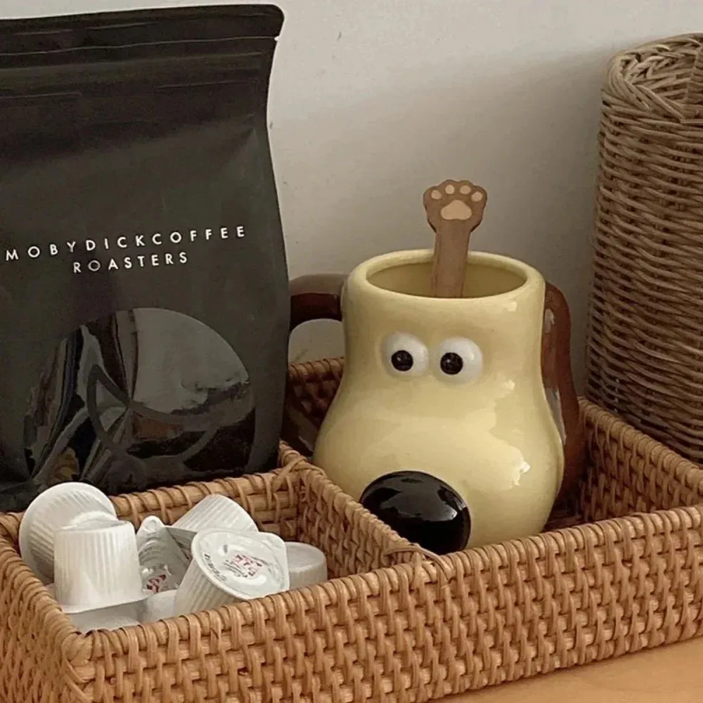 SINOTAO  -  Cartoon Dog Ceramic Mug Coffee Mug 20oz Large Capacity Fun Novelty Mug Breakfast Milk Cup Microwave-safe Gift For Friends