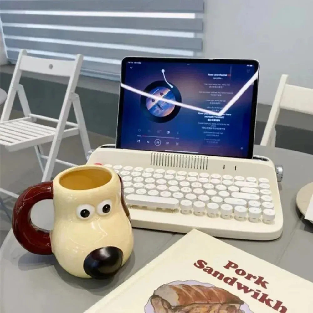 SINOTAO  -  Cartoon Dog Ceramic Mug Coffee Mug 20oz Large Capacity Fun Novelty Mug Breakfast Milk Cup Microwave-safe Gift For Friends