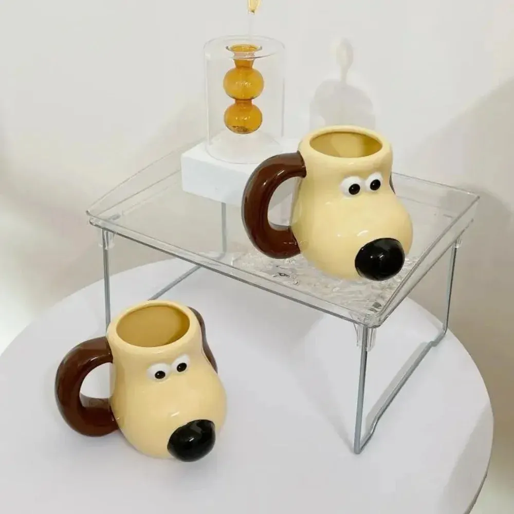 SINOTAO  -  Cartoon Dog Ceramic Mug Coffee Mug 20oz Large Capacity Fun Novelty Mug Breakfast Milk Cup Microwave-safe Gift For Friends