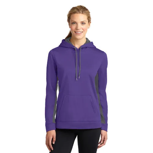 Territory Trl. Sport-Tek® Ladies Sport-Wick® Fleece Colorblock Hooded Pullover LST235
