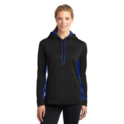 Territory Trl. Sport-Tek® Ladies Sport-Wick® Fleece Colorblock Hooded Pullover LST235
