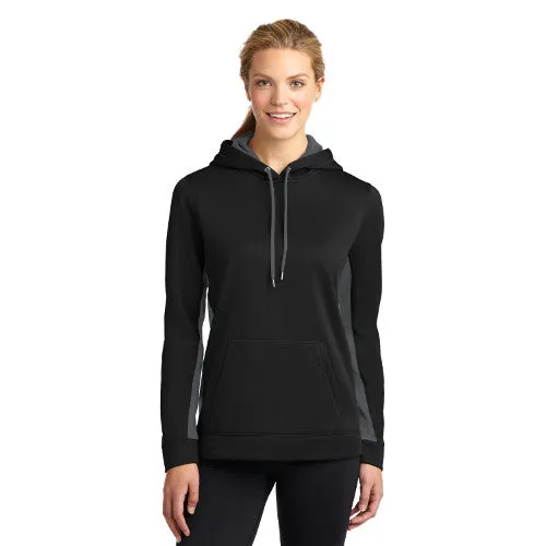Territory Trl. Sport-Tek® Ladies Sport-Wick® Fleece Colorblock Hooded Pullover LST235