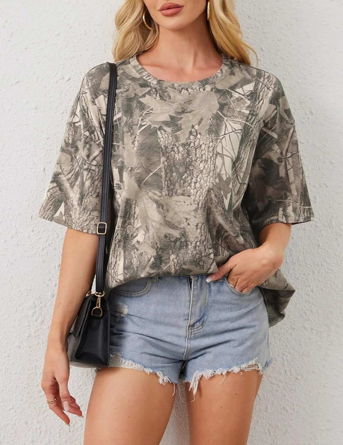 Women Oversized Striped Short Sleeve T-Shirts Color Block Crew Neck Basic Shirt Casual Loose Tops Summer Tee Shirt